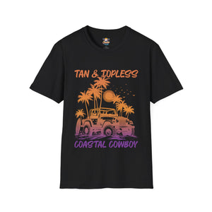 Tan & Topless Jeep Unisex Softstyle T-Shirt