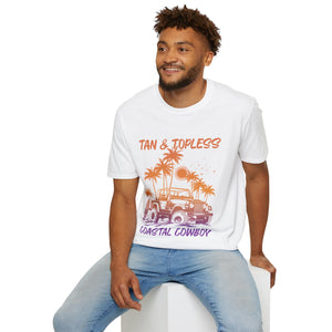 Tan & Topless Jeep Unisex Softstyle T-Shirt