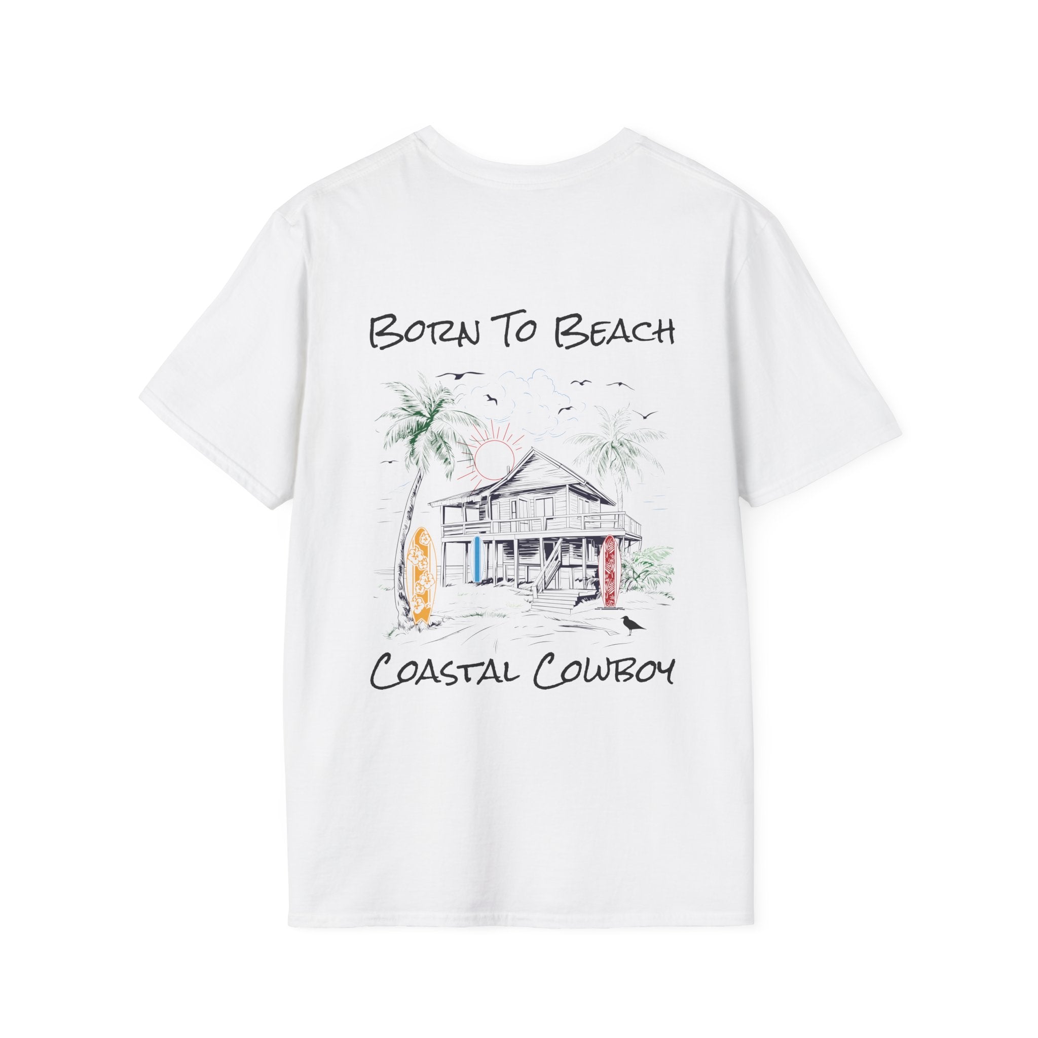 Born To Beach-Unisex Softstyle T-Shirt