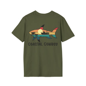 Shark Silhouette Unisex Soft Tee