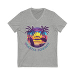 Palm Tree- Short Sleeve V-Neck Tee