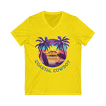 Palm Tree- Short Sleeve V-Neck Tee