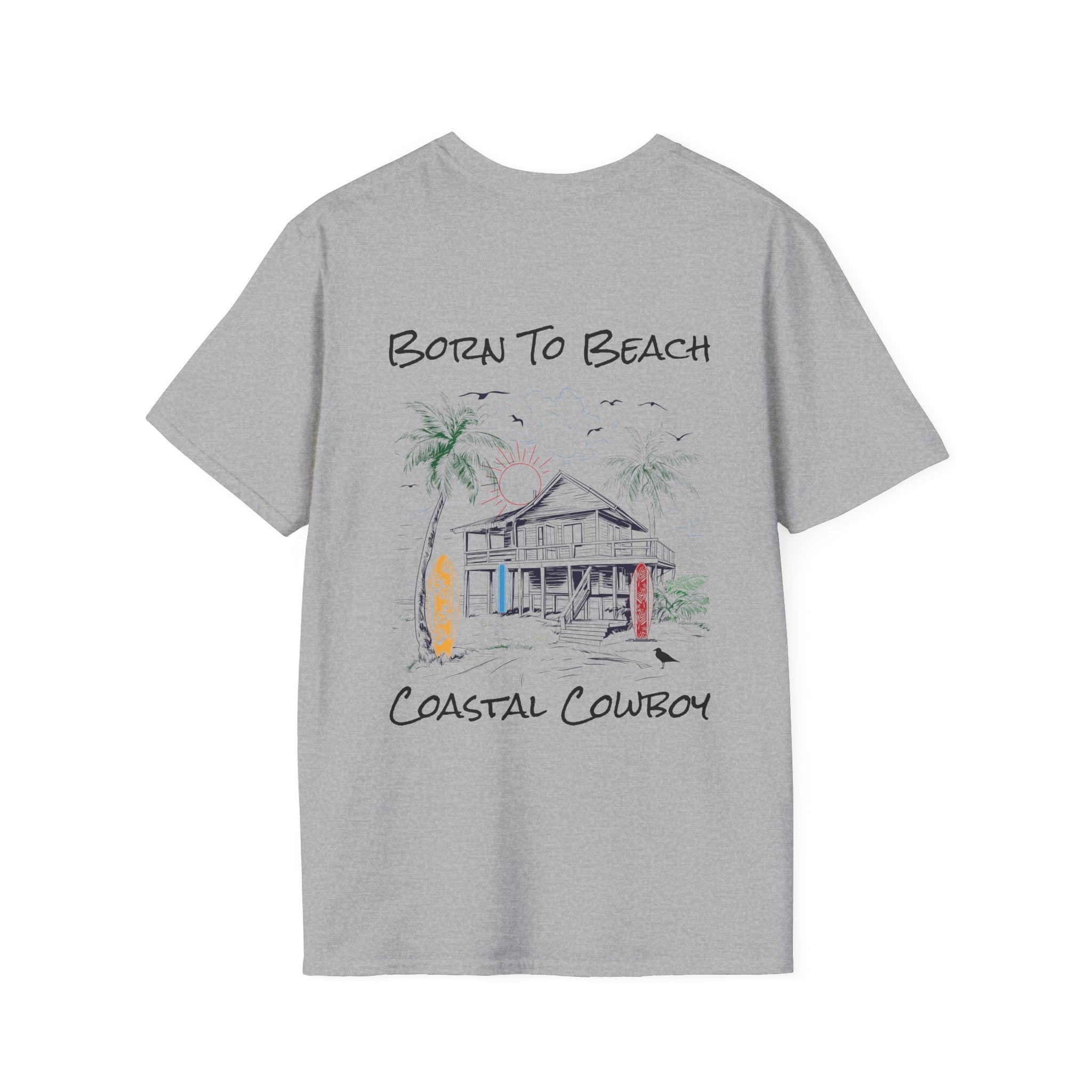 Born To Beach-Unisex Softstyle T-Shirt