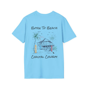 Born To Beach-Unisex Softstyle T-Shirt