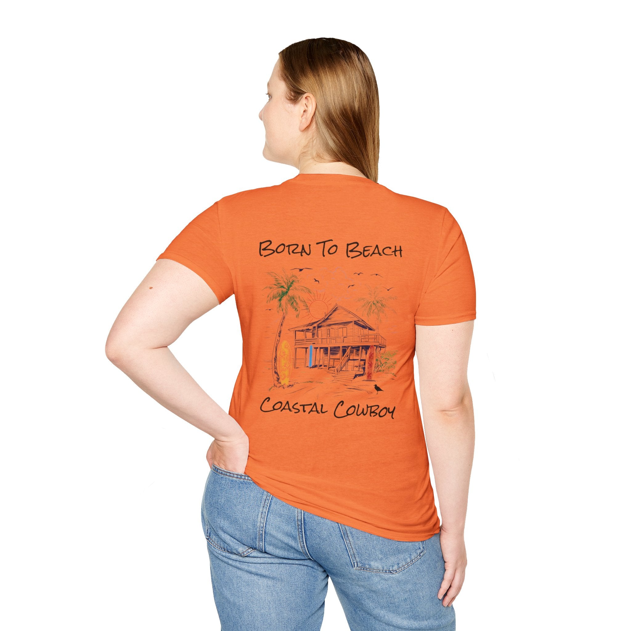 Born To Beach-Unisex Softstyle T-Shirt