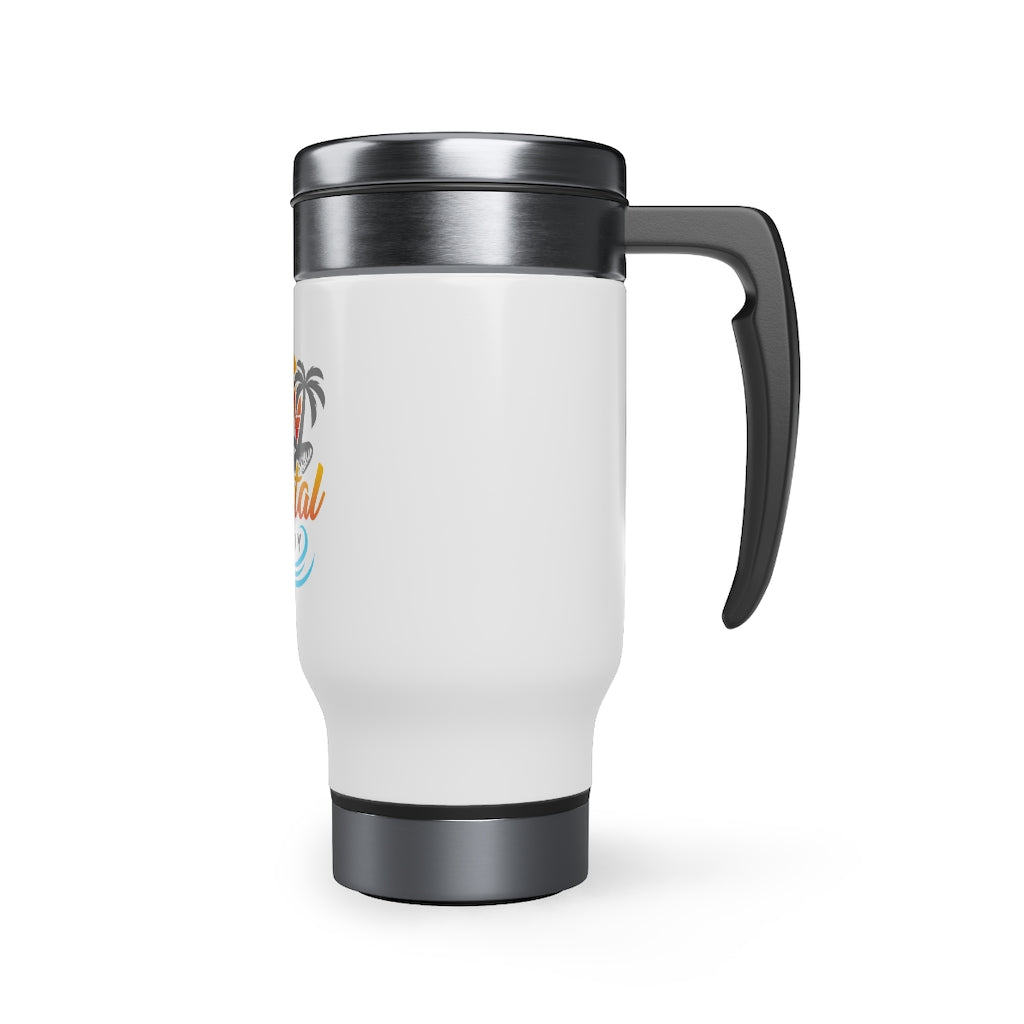 Coastal Cowboy Logo-Travel Mug with Handle, 14oz