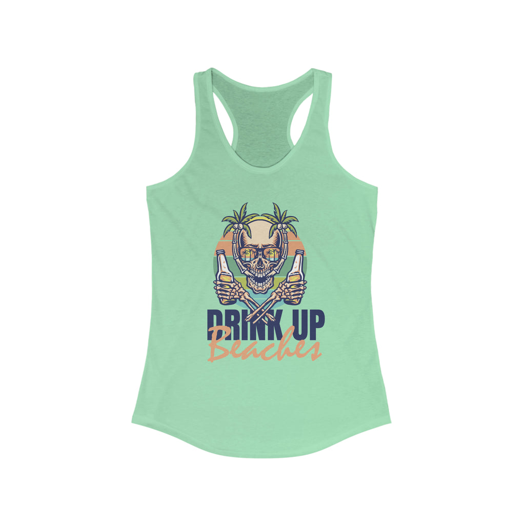 Women's Racerback Tank-Drink Up